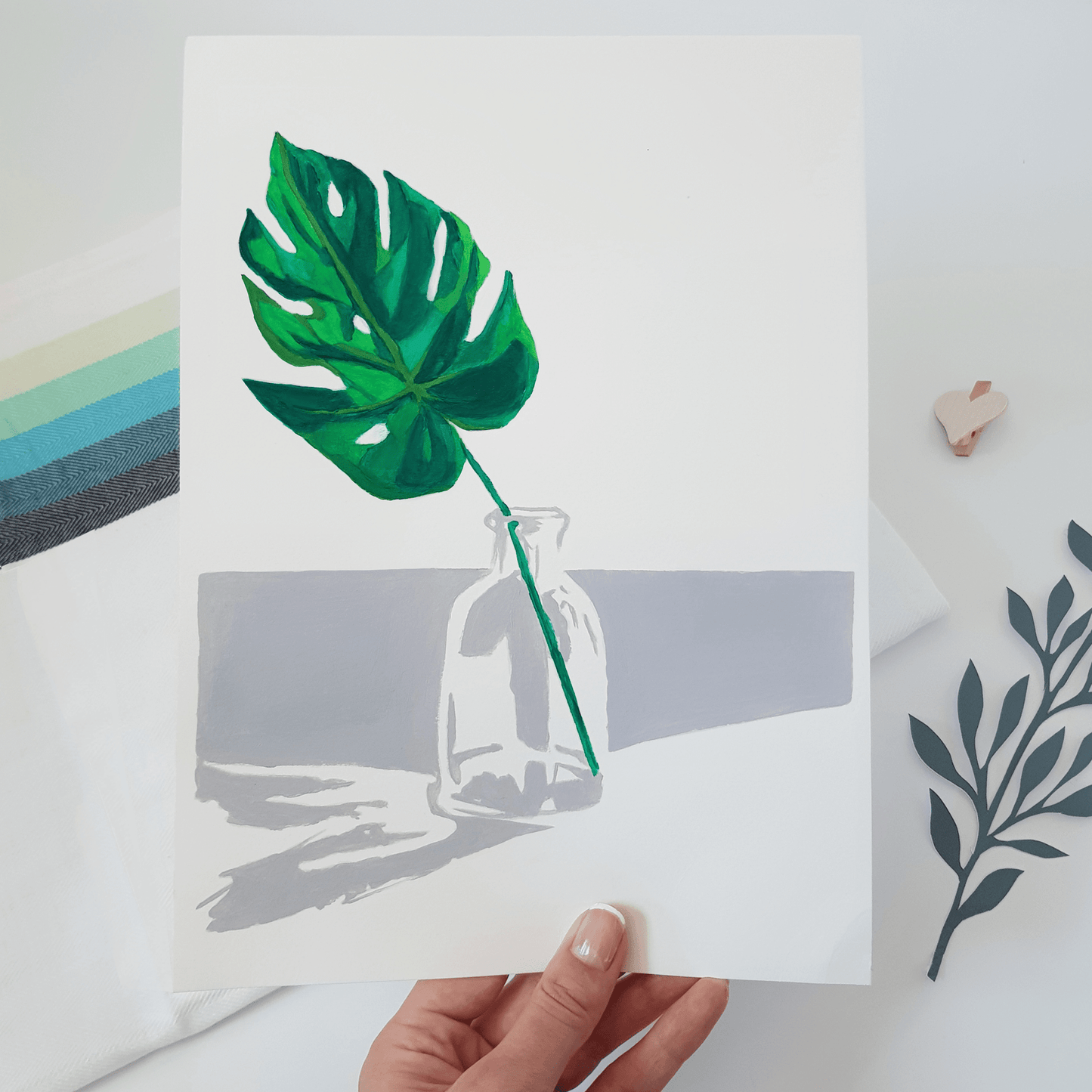 Monstera leaf