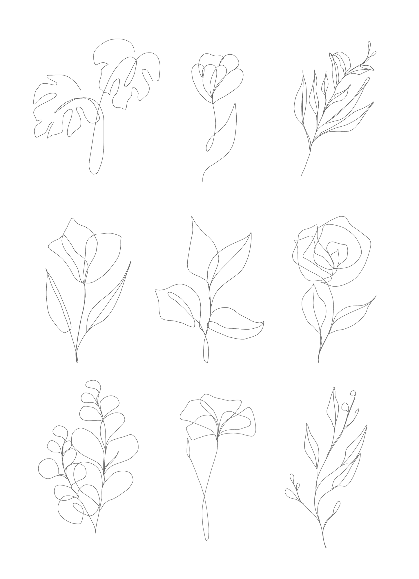 Loose Florals - Printable Design