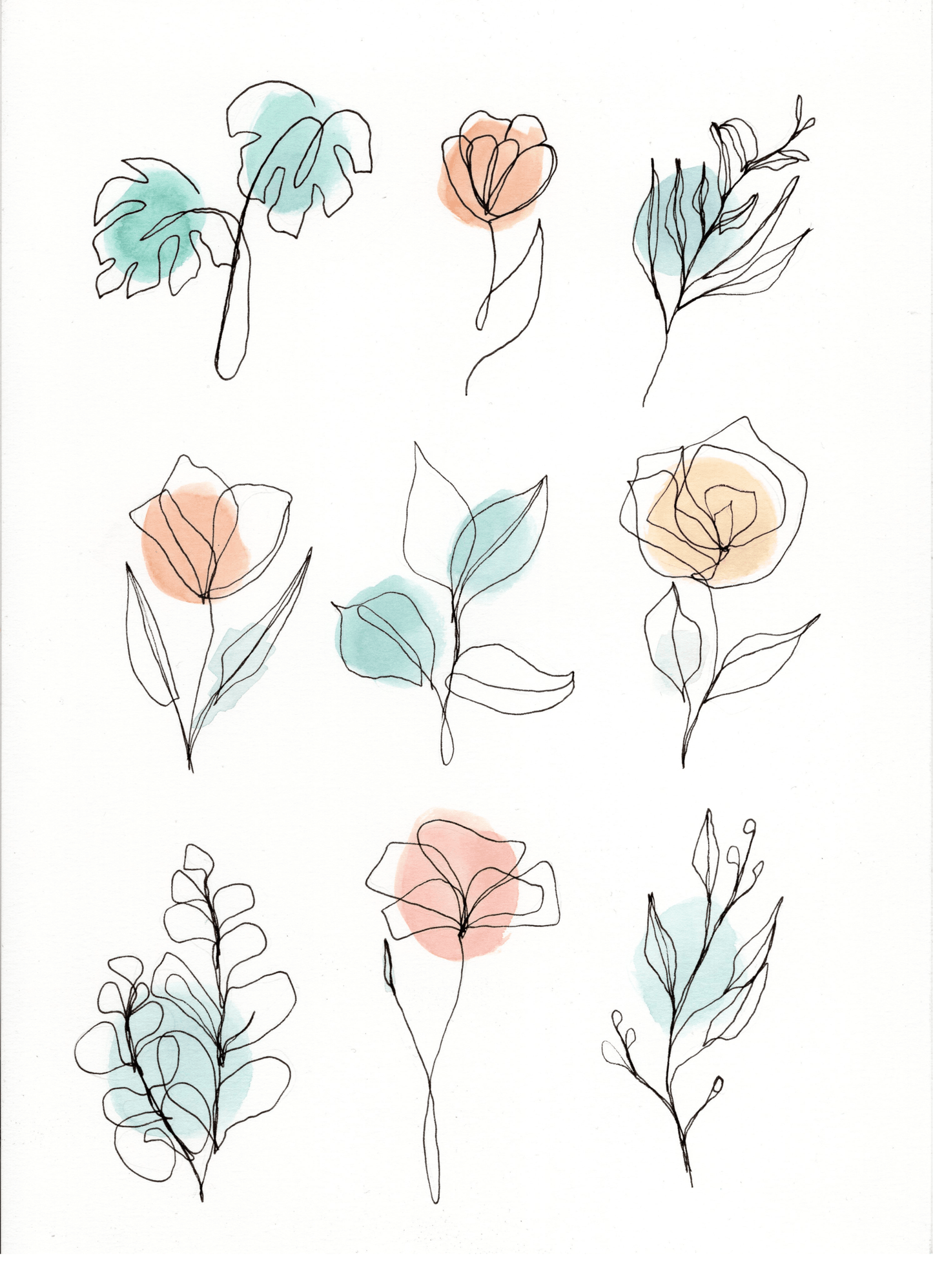 Loose Florals - Printable Design